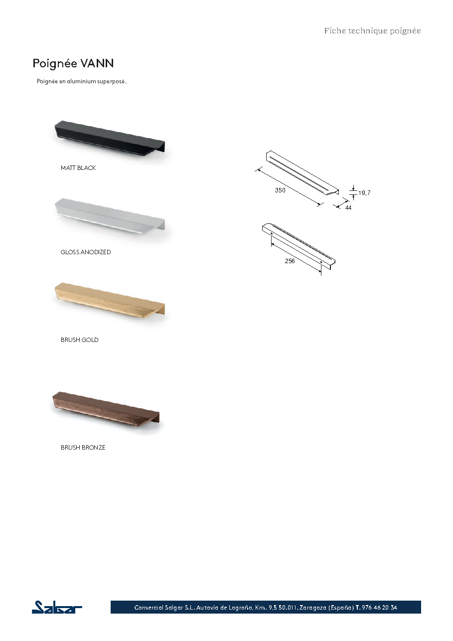 Fiche technique fournisseur
