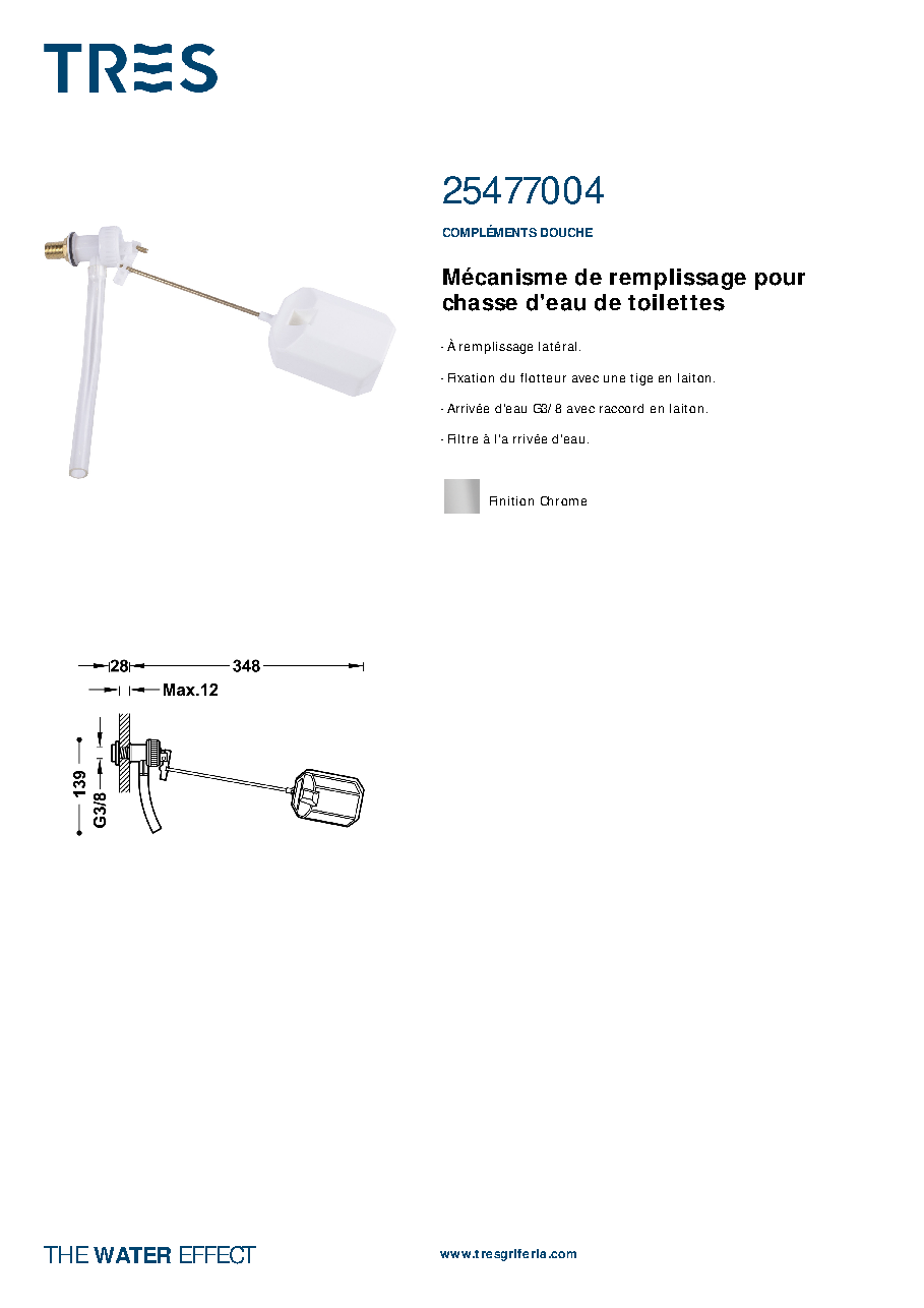 Fiche technique fournisseur