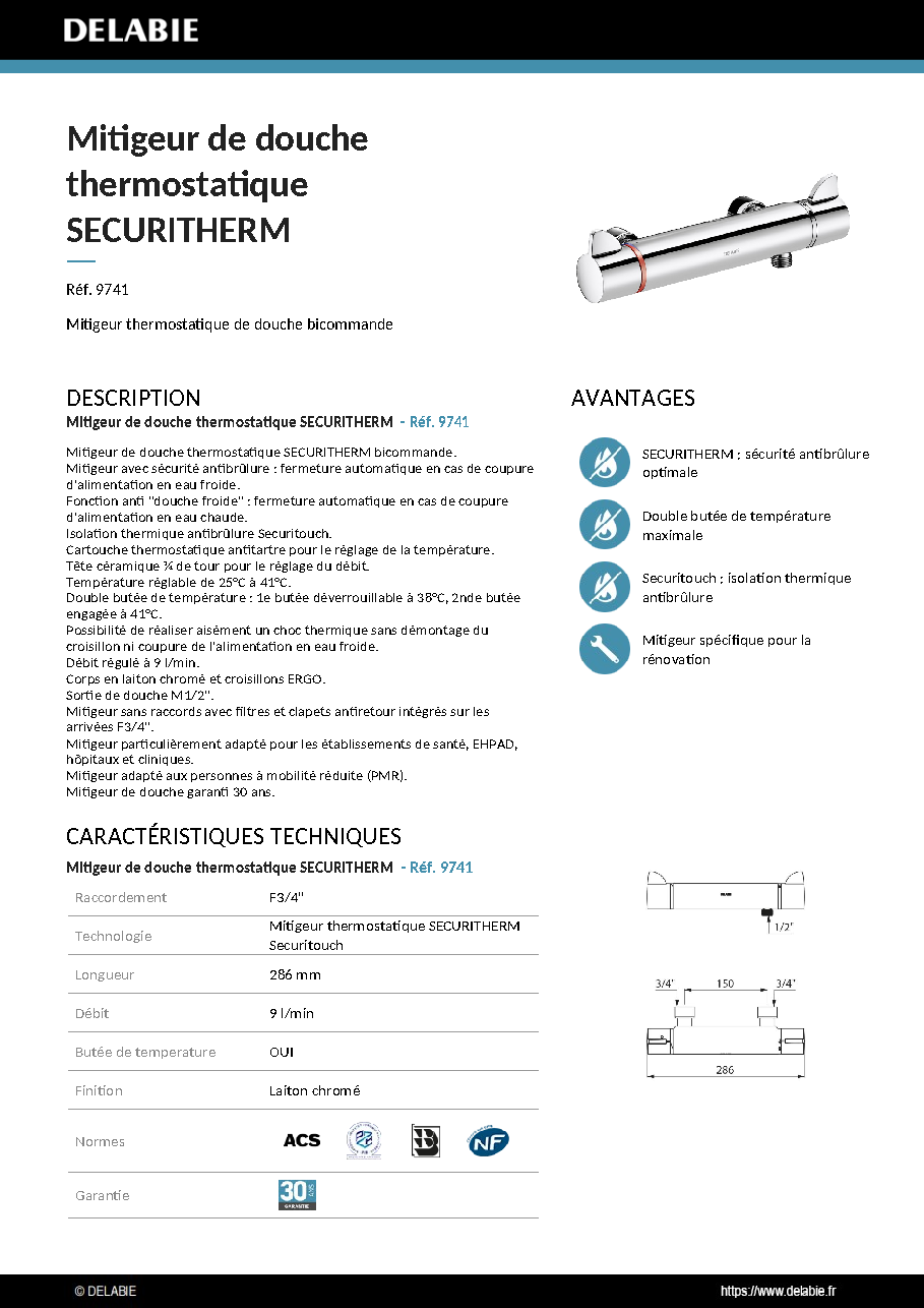 Fiche technique fournisseur