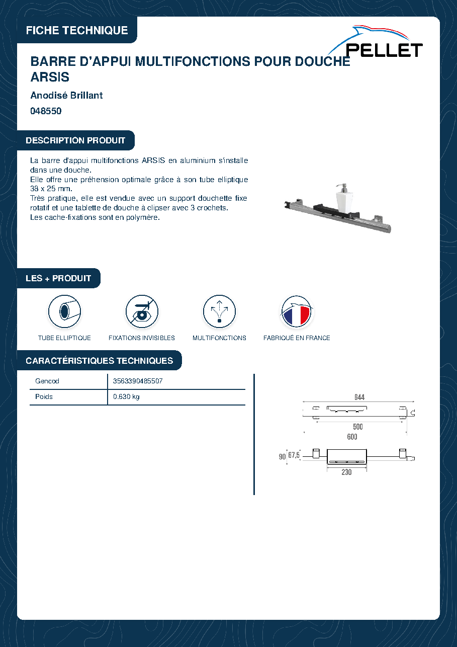 Fiche technique fournisseur