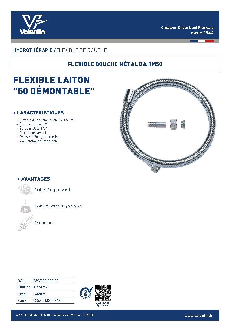 Fiche technique fournisseur