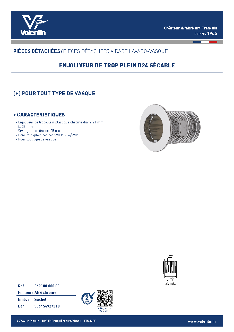 Fiche technique fournisseur