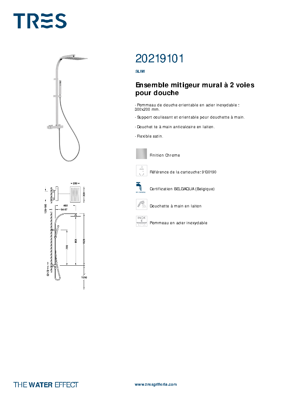 Fiche technique fournisseur