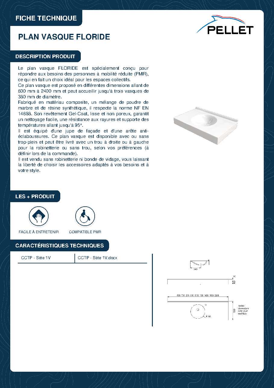 Fiche technique fournisseur