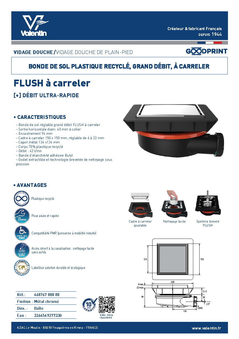 Fiche technique fournisseur