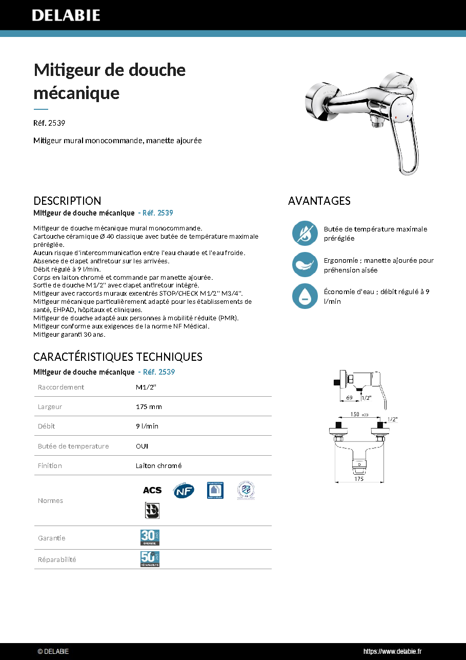 Fiche technique fournisseur