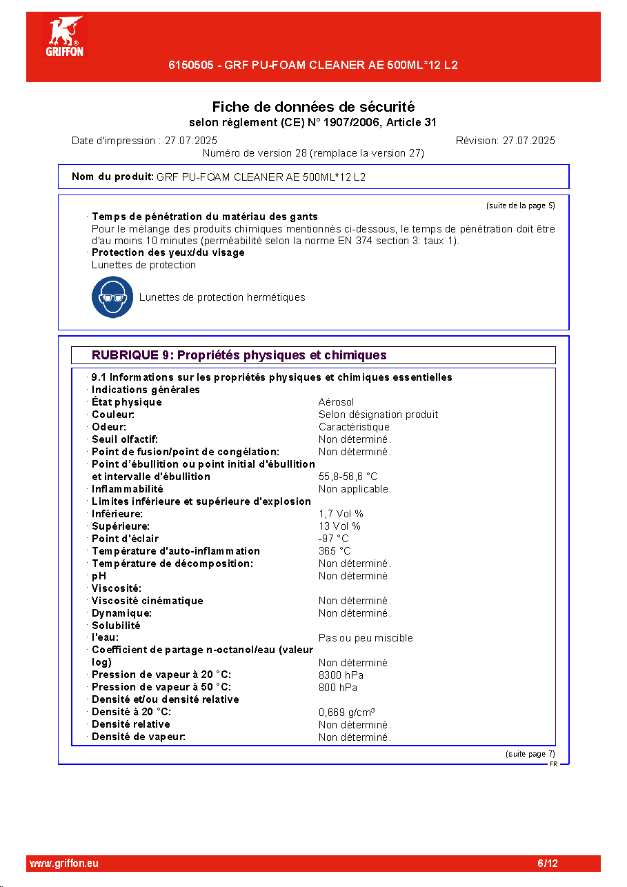 Fiche technique fournisseur