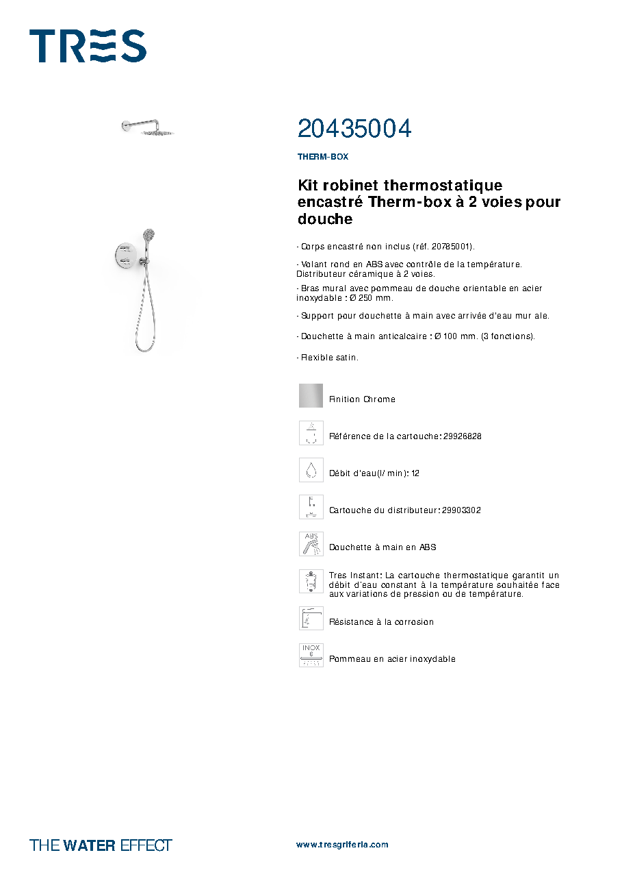 Fiche technique fournisseur