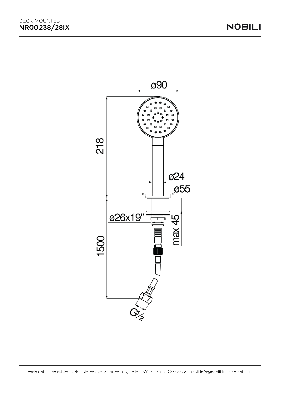 Fiche technique fournisseur