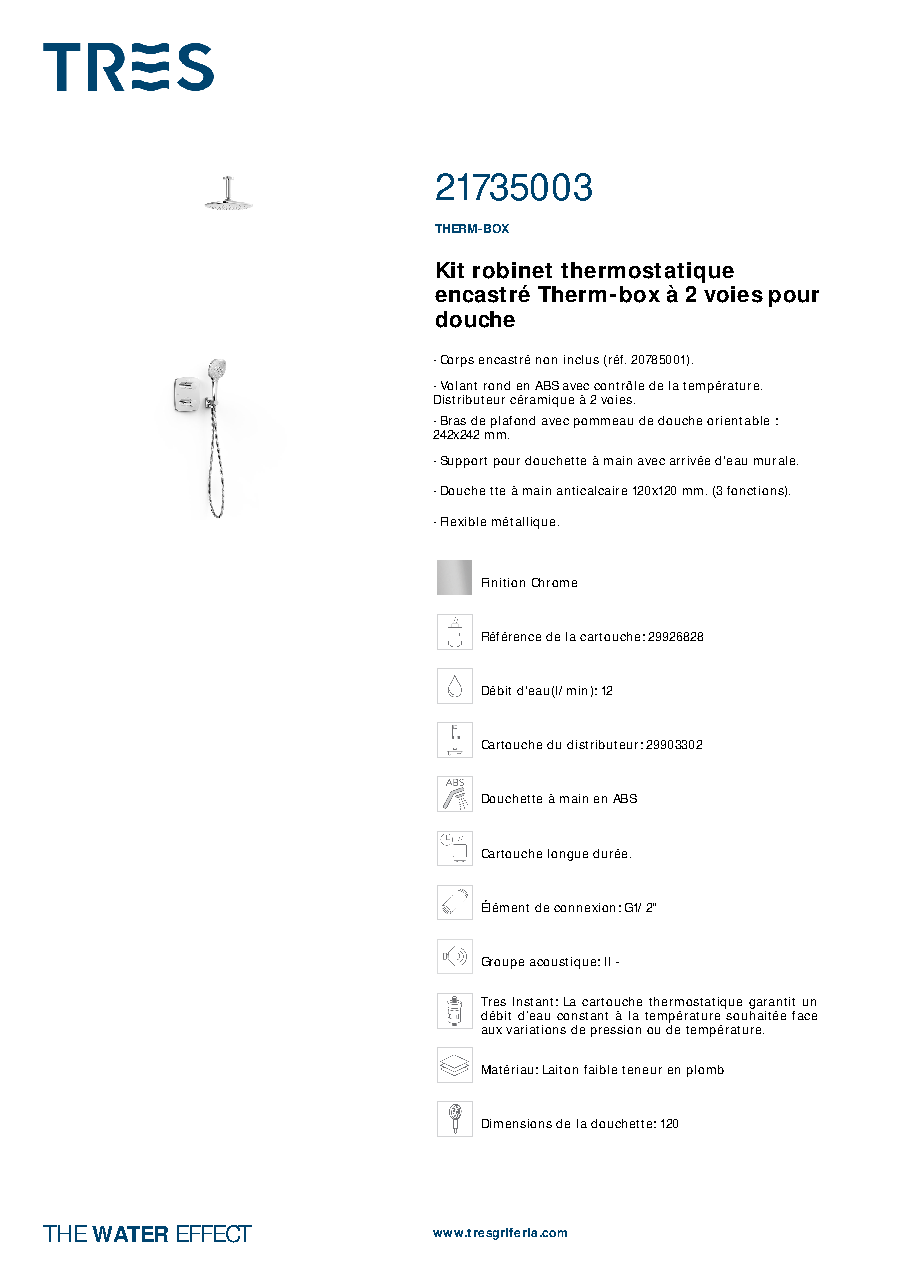 Fiche technique fournisseur