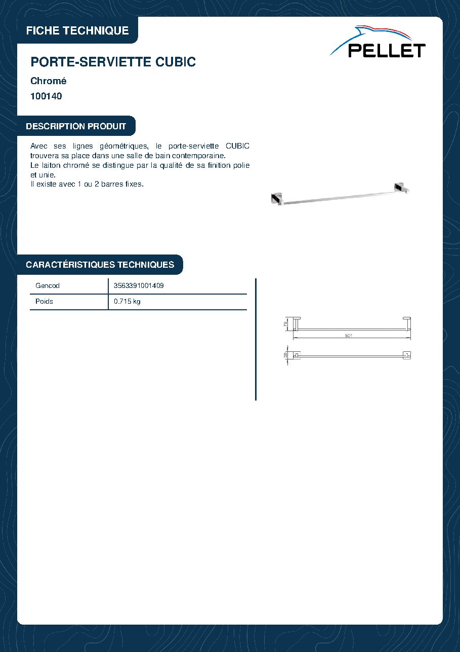 Fiche technique fournisseur