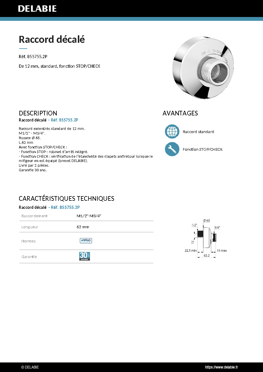 Fiche technique fournisseur