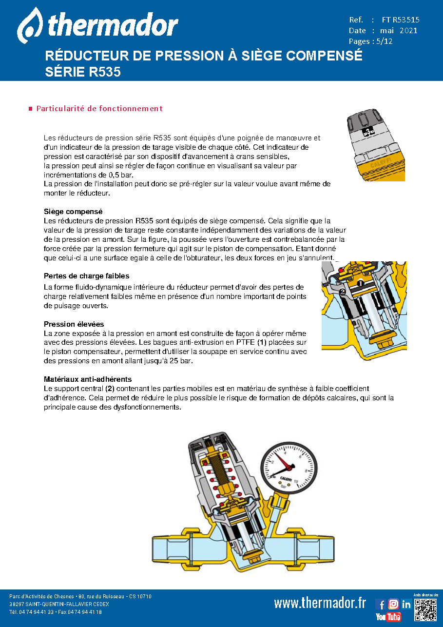 Fiche technique fournisseur