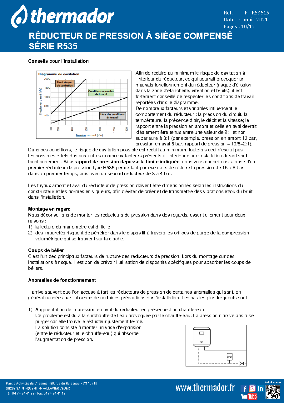 Fiche technique fournisseur