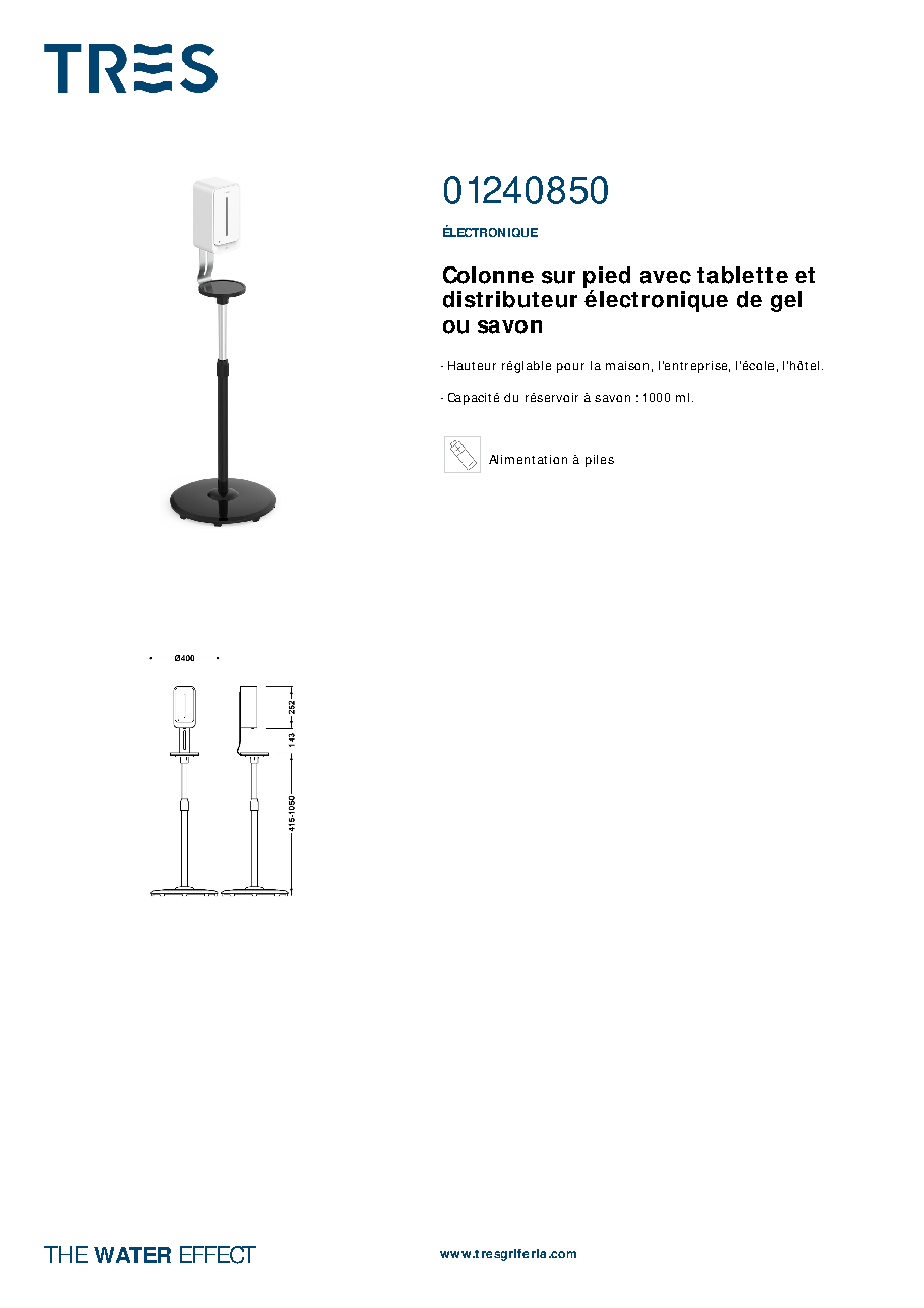 Fiche technique fournisseur
