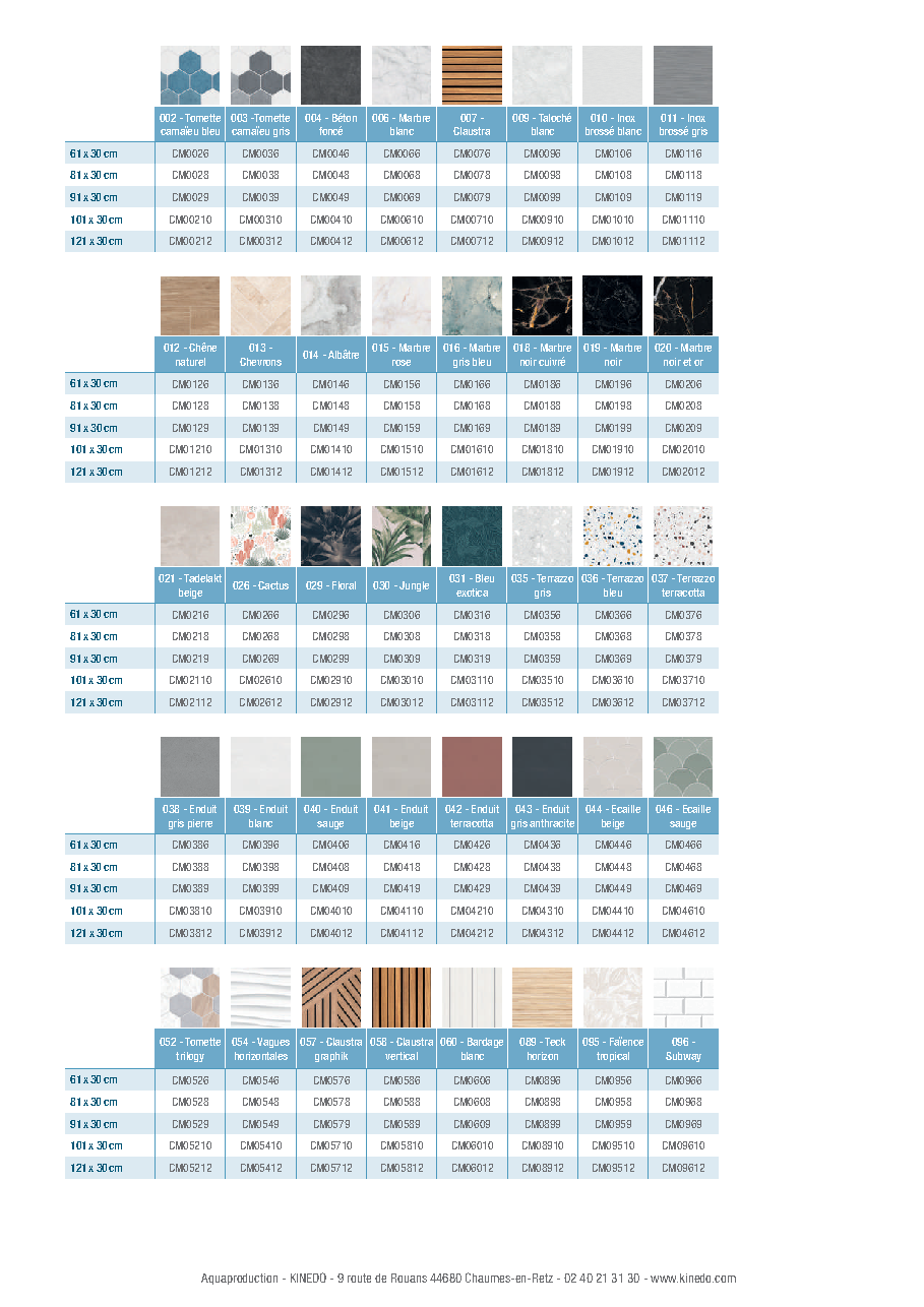 Fiche technique fournisseur