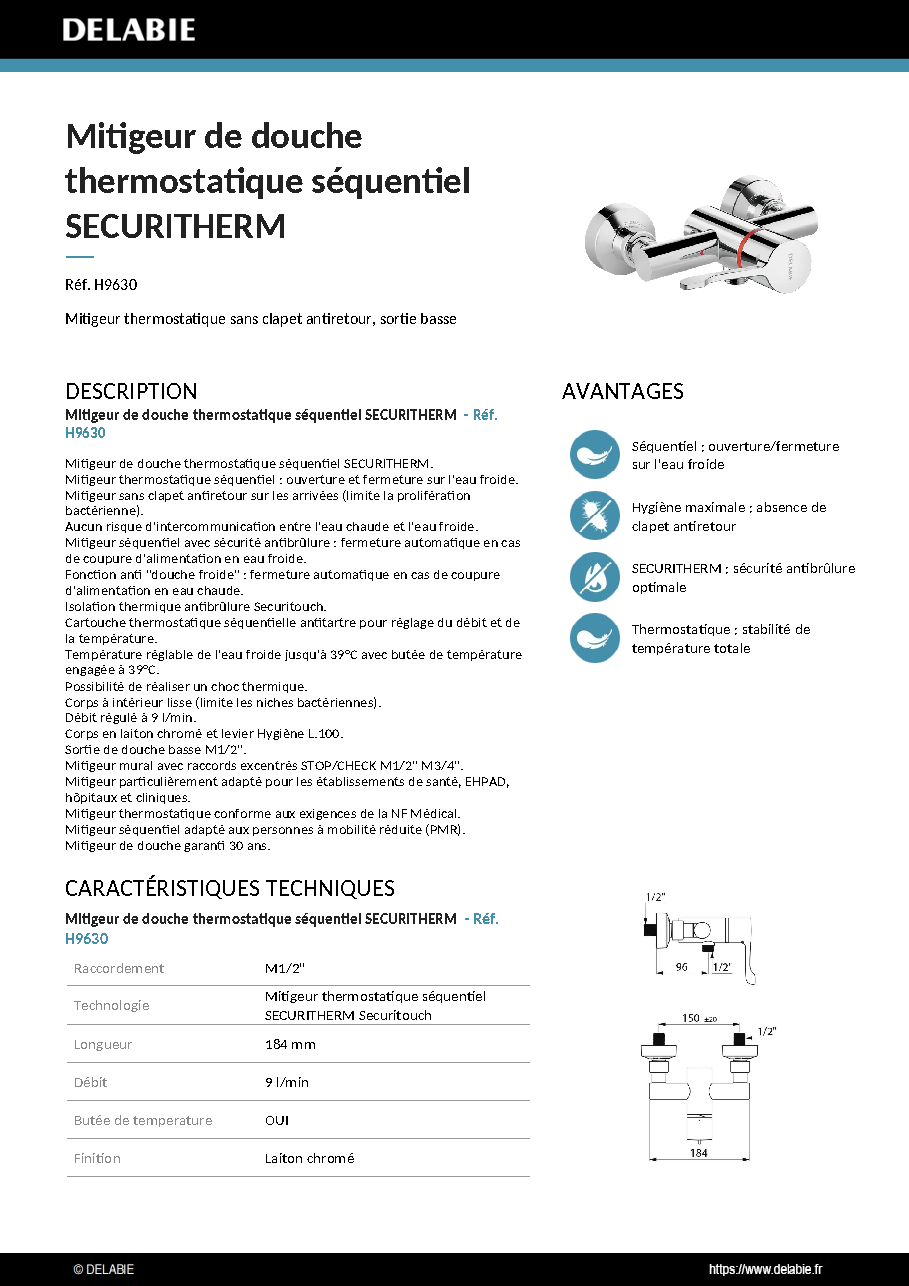 Fiche technique fournisseur
