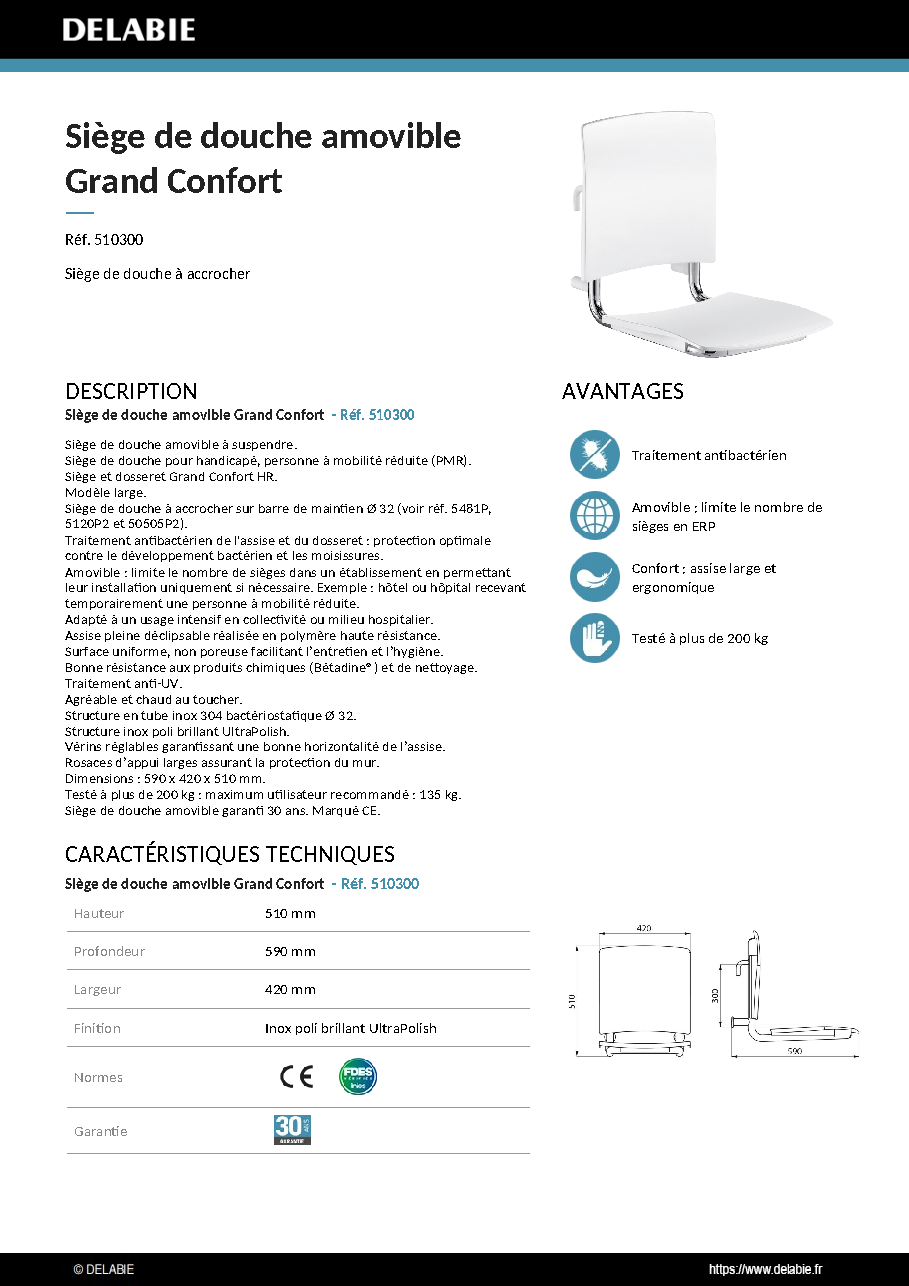 Fiche technique fournisseur