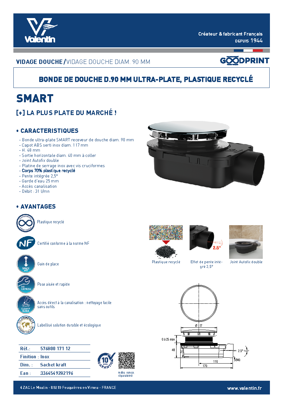 Fiche technique fournisseur