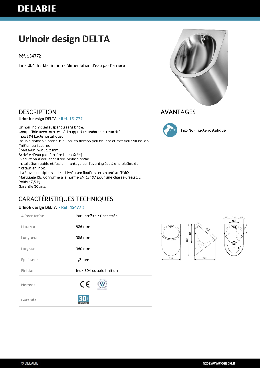 Fiche technique fournisseur