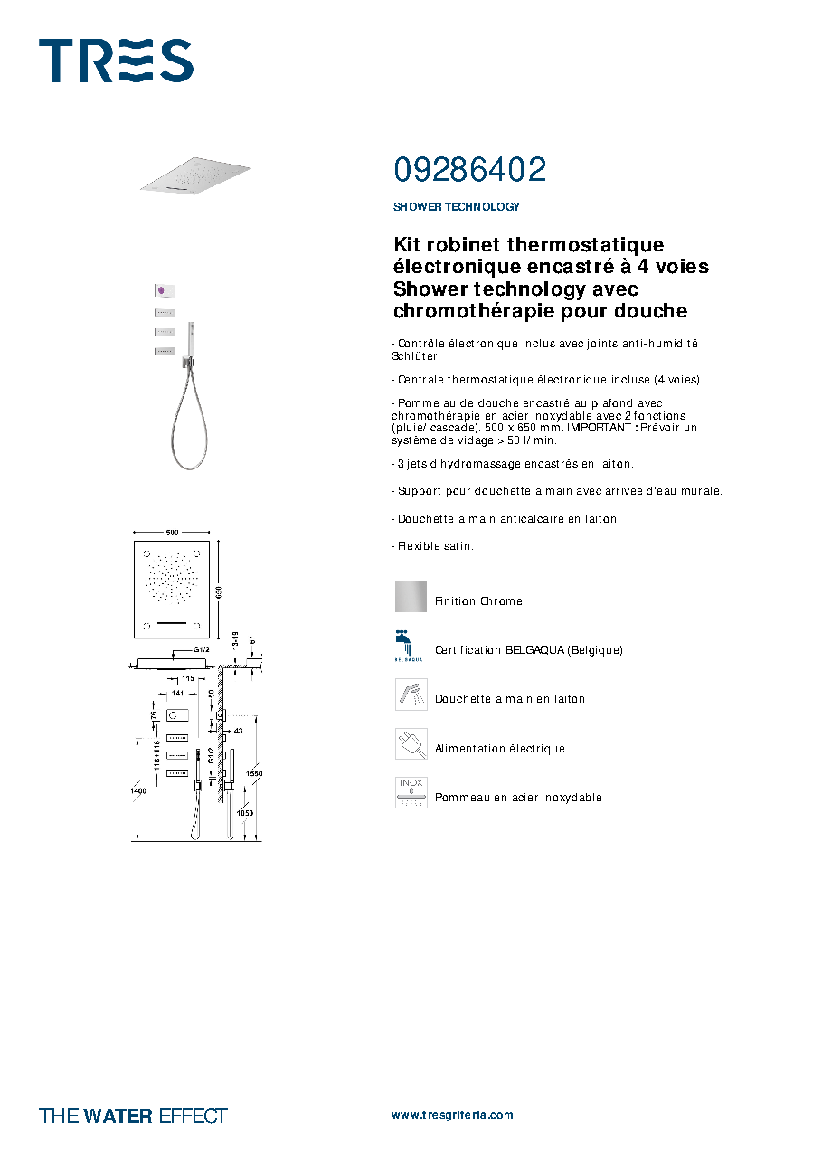 Fiche technique fournisseur