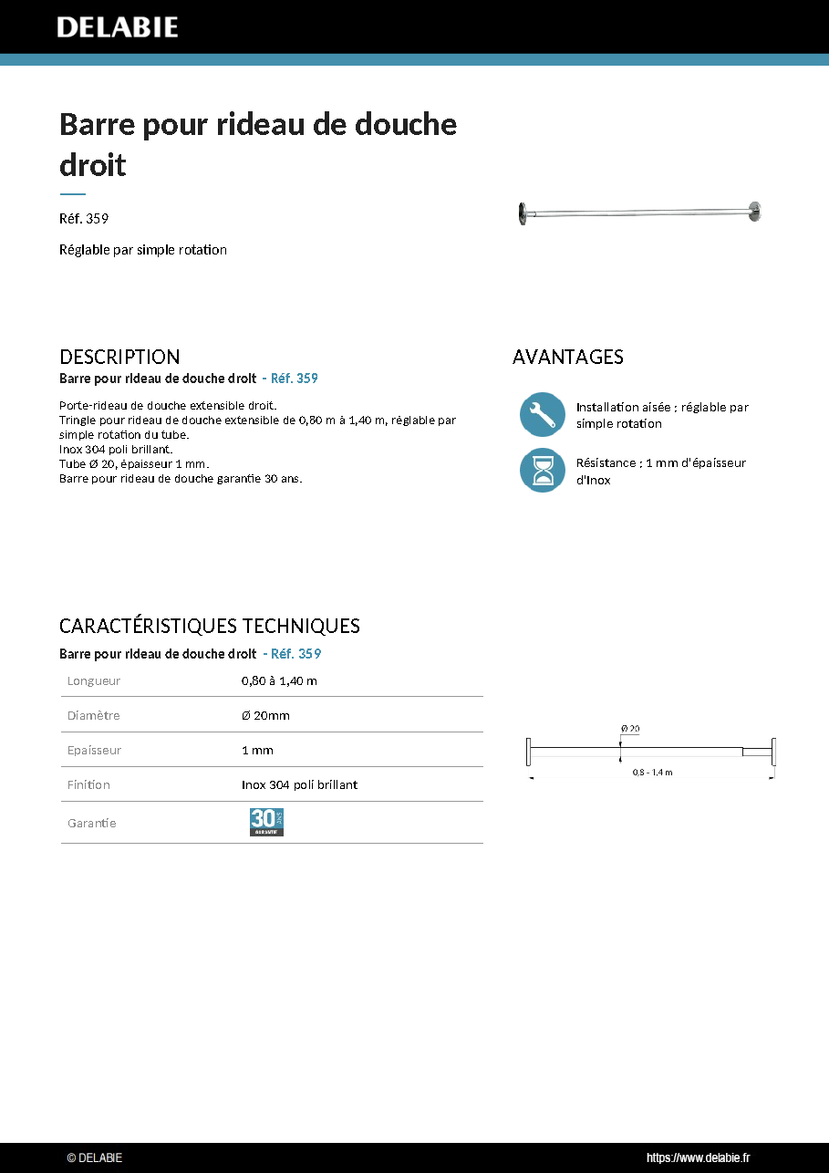 Fiche technique fournisseur