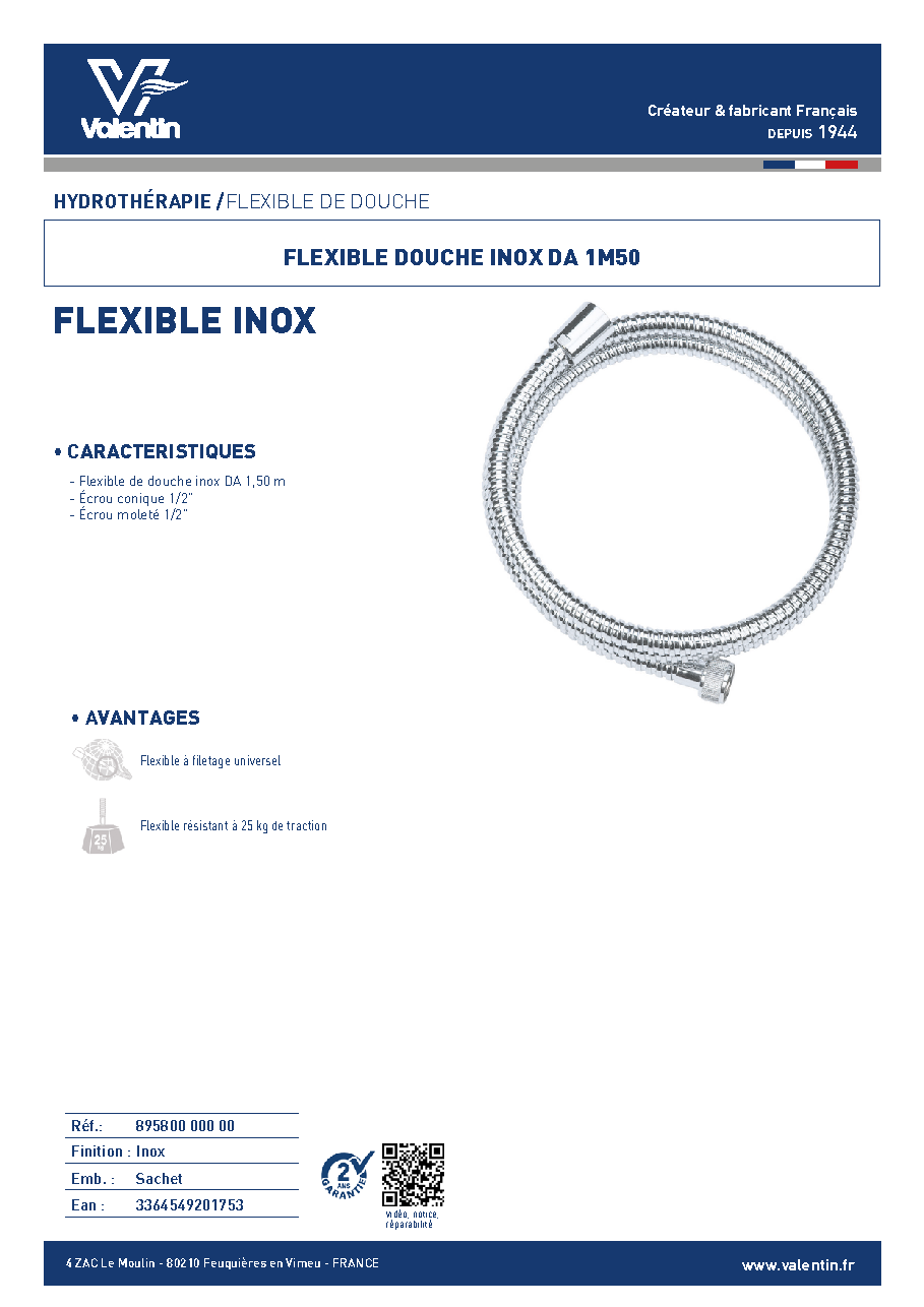 Fiche technique fournisseur