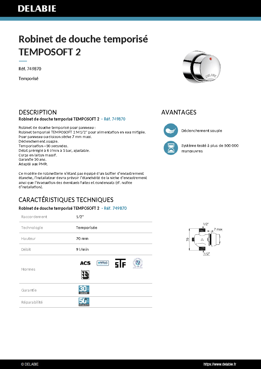 Fiche technique fournisseur