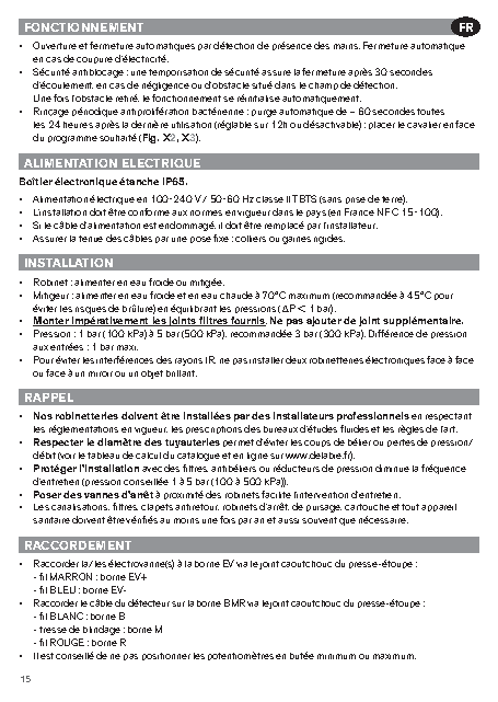 Fiche technique fournisseur