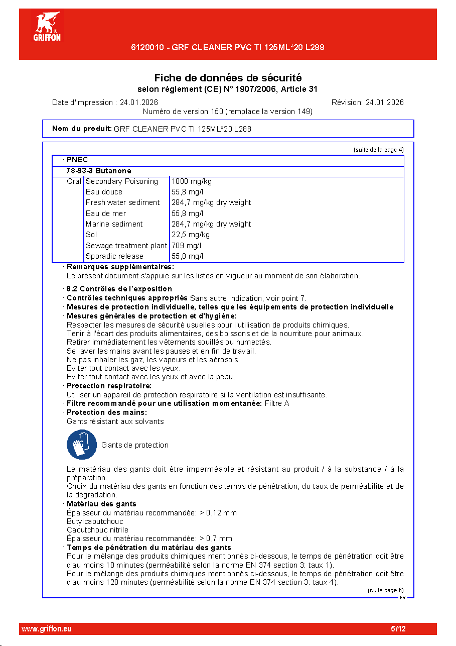 Fiche technique fournisseur