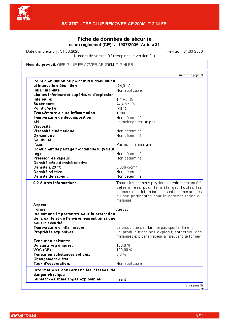 Fiche technique fournisseur