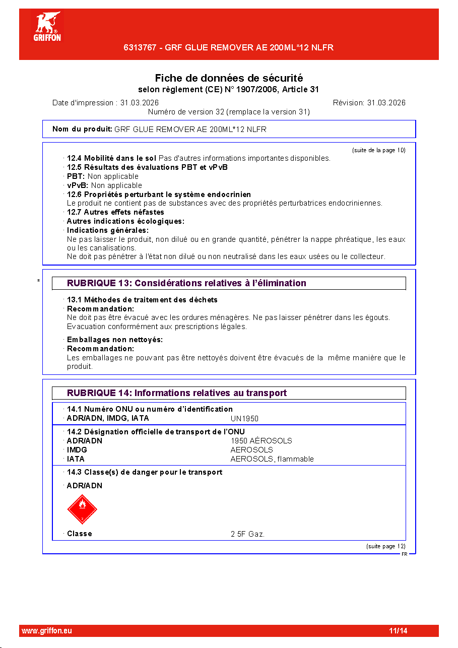 Fiche technique fournisseur