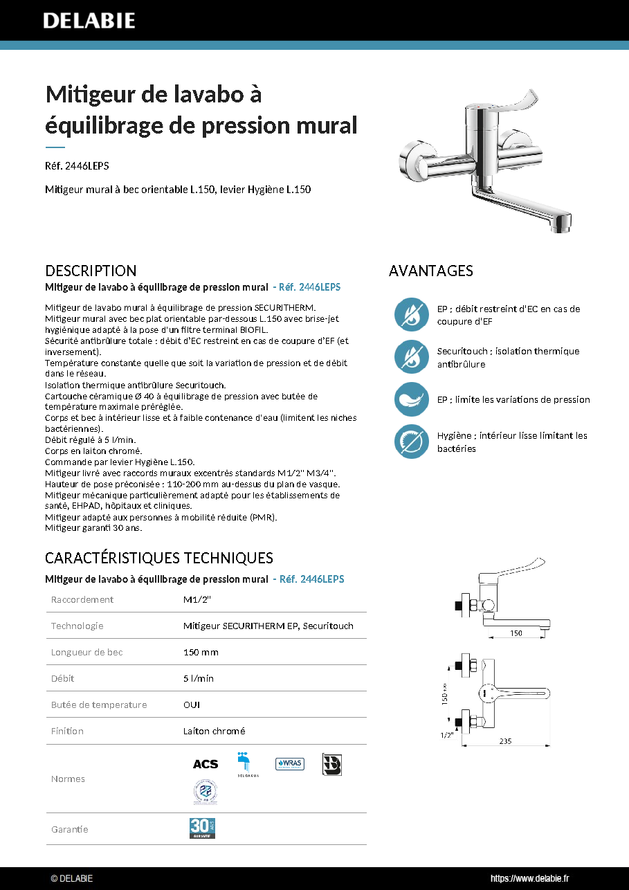 Fiche technique fournisseur