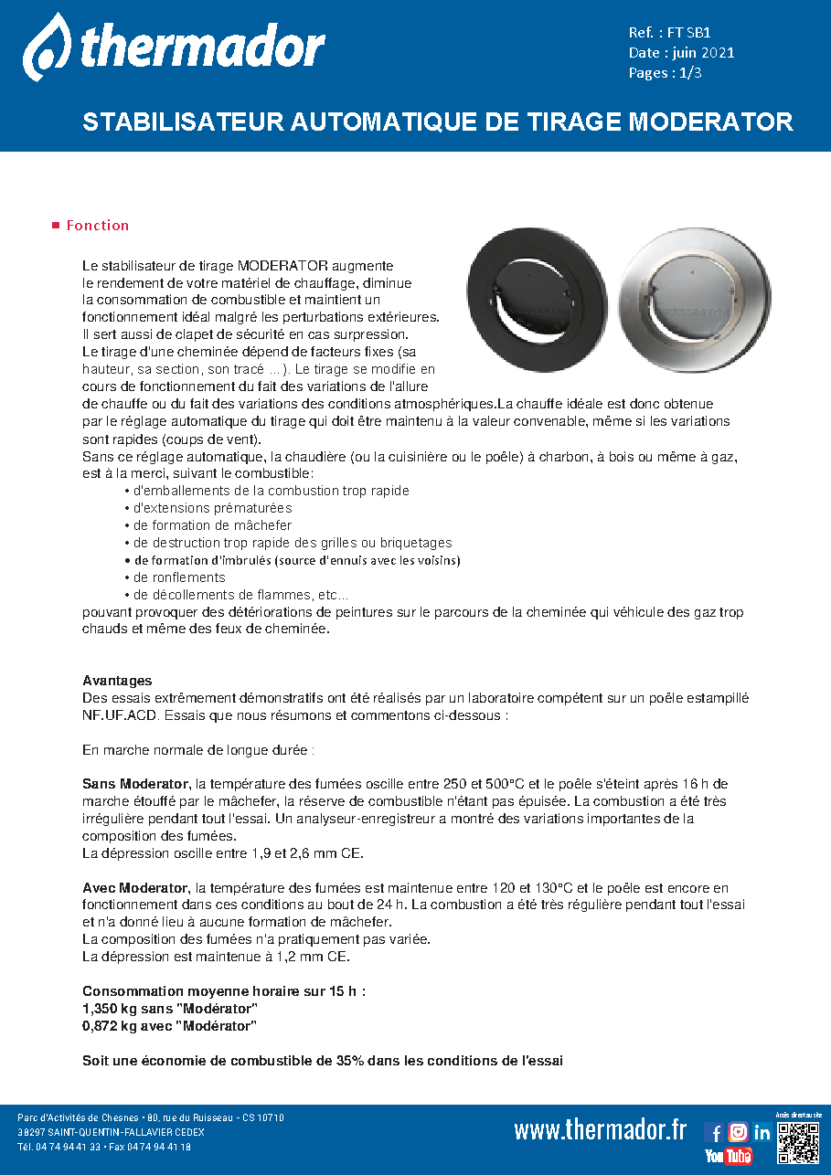 Fiche technique fournisseur