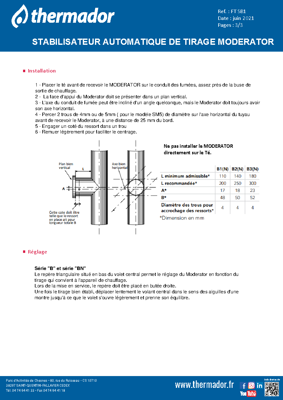 Fiche technique fournisseur