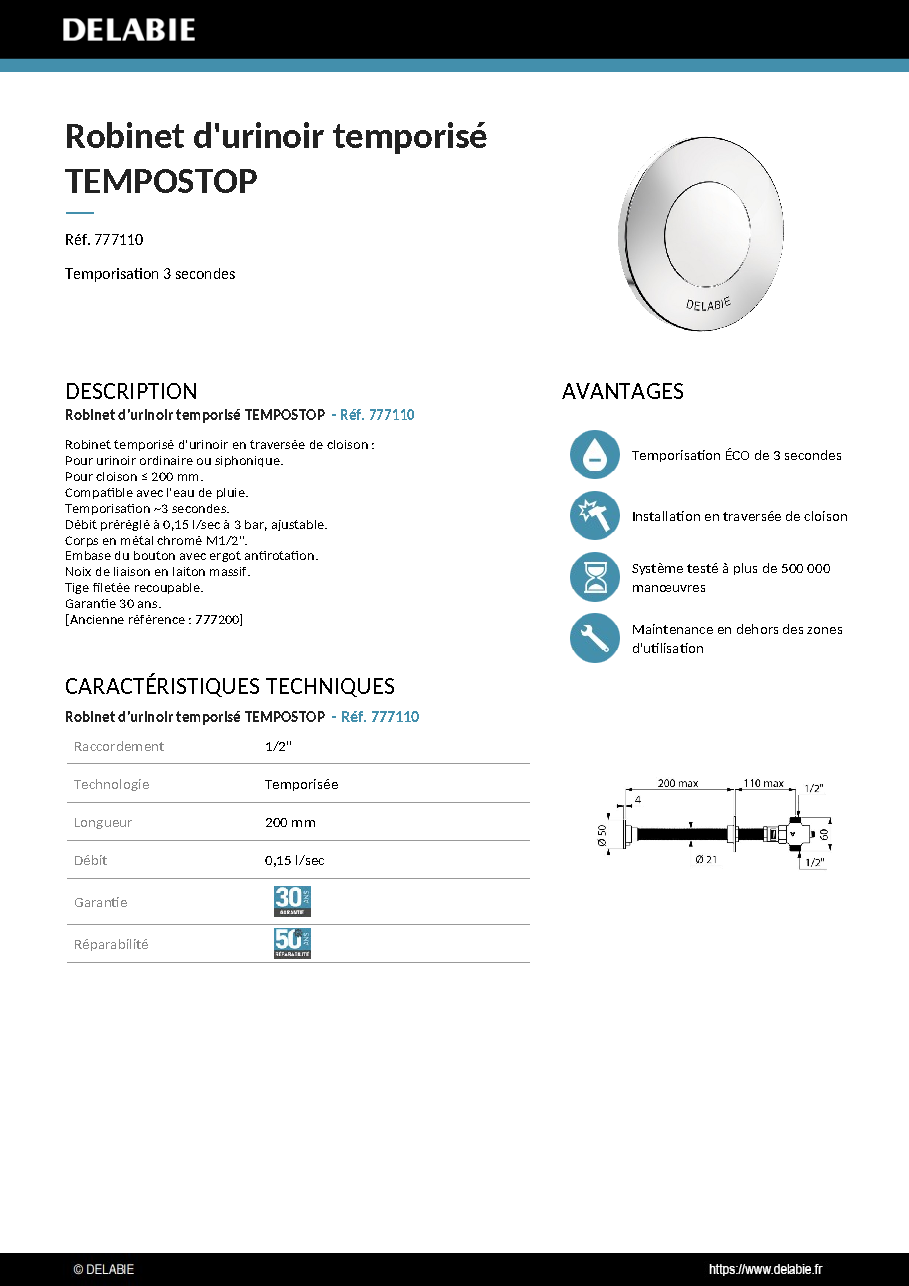 Fiche technique fournisseur