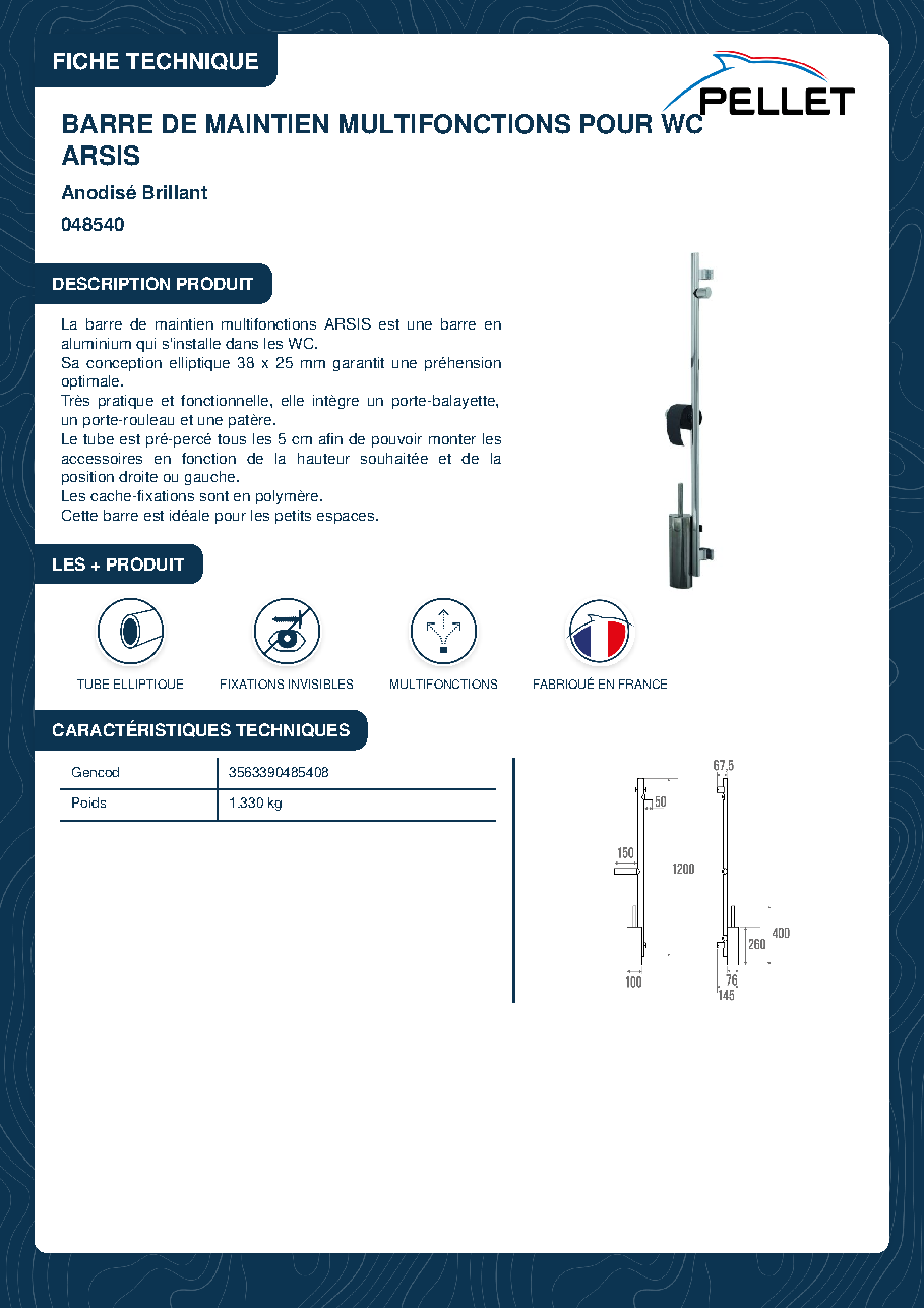 Fiche technique fournisseur