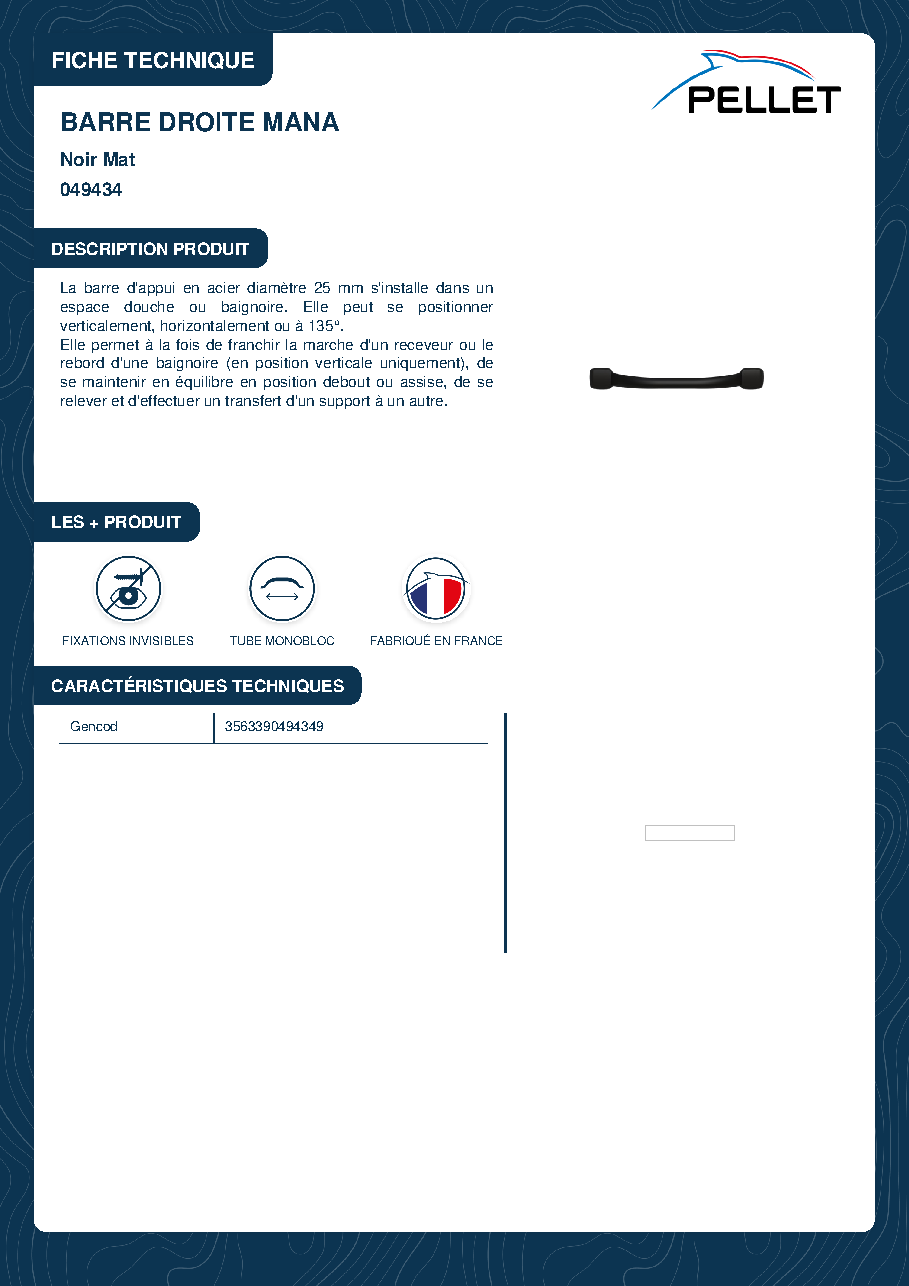 Fiche technique fournisseur