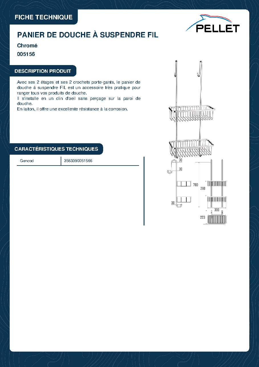 Fiche technique fournisseur