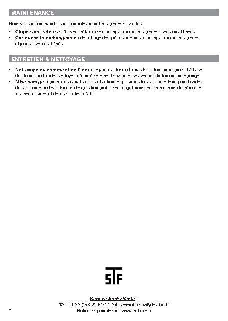 Fiche technique fournisseur