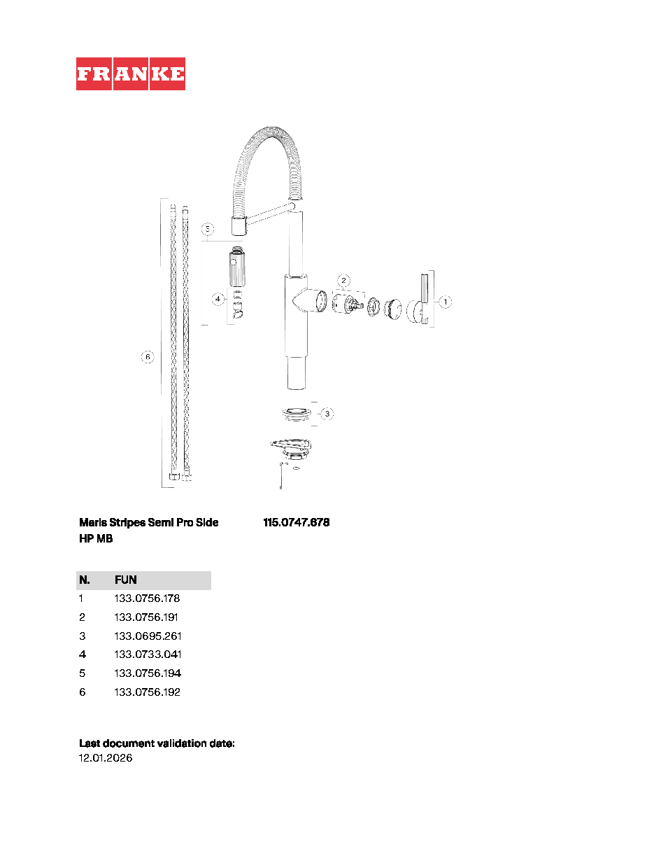 Fiche technique fournisseur