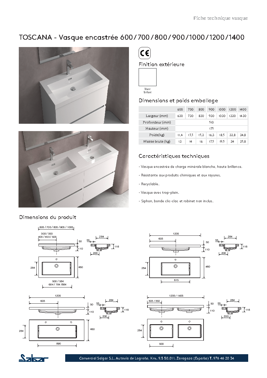 Fiche technique fournisseur