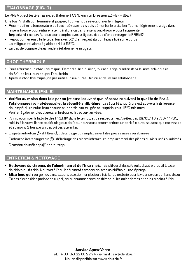 Fiche technique fournisseur