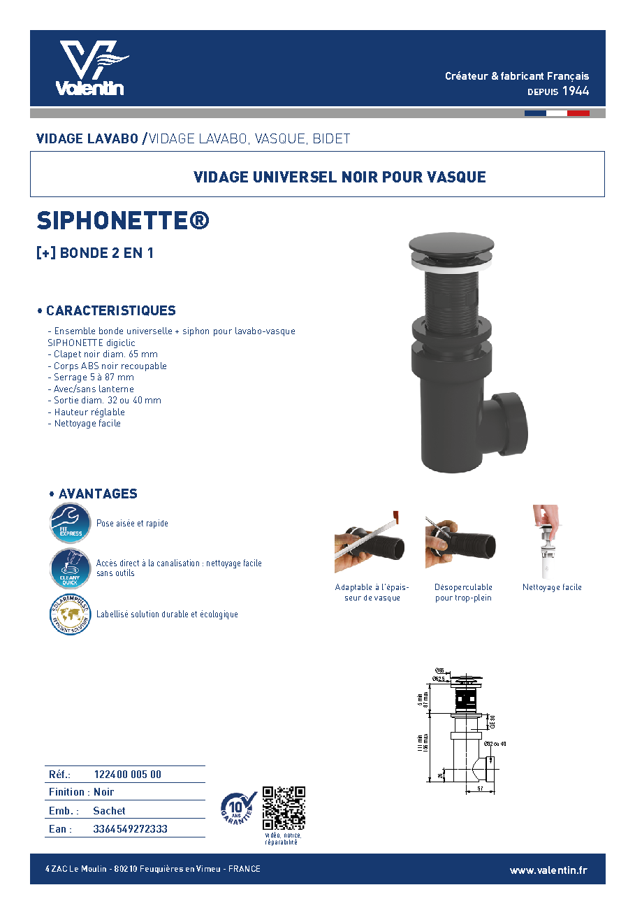 Fiche technique fournisseur