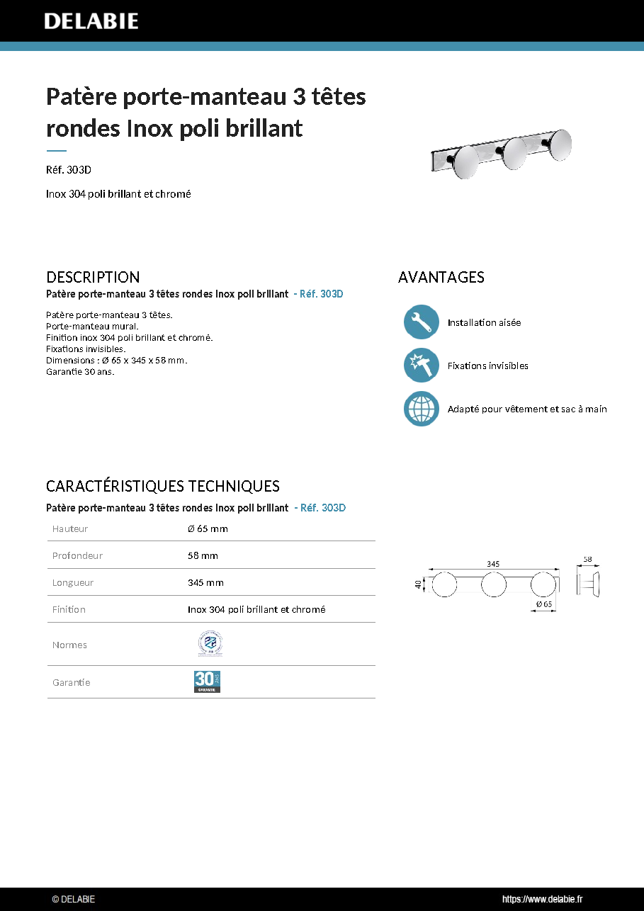 Fiche technique fournisseur