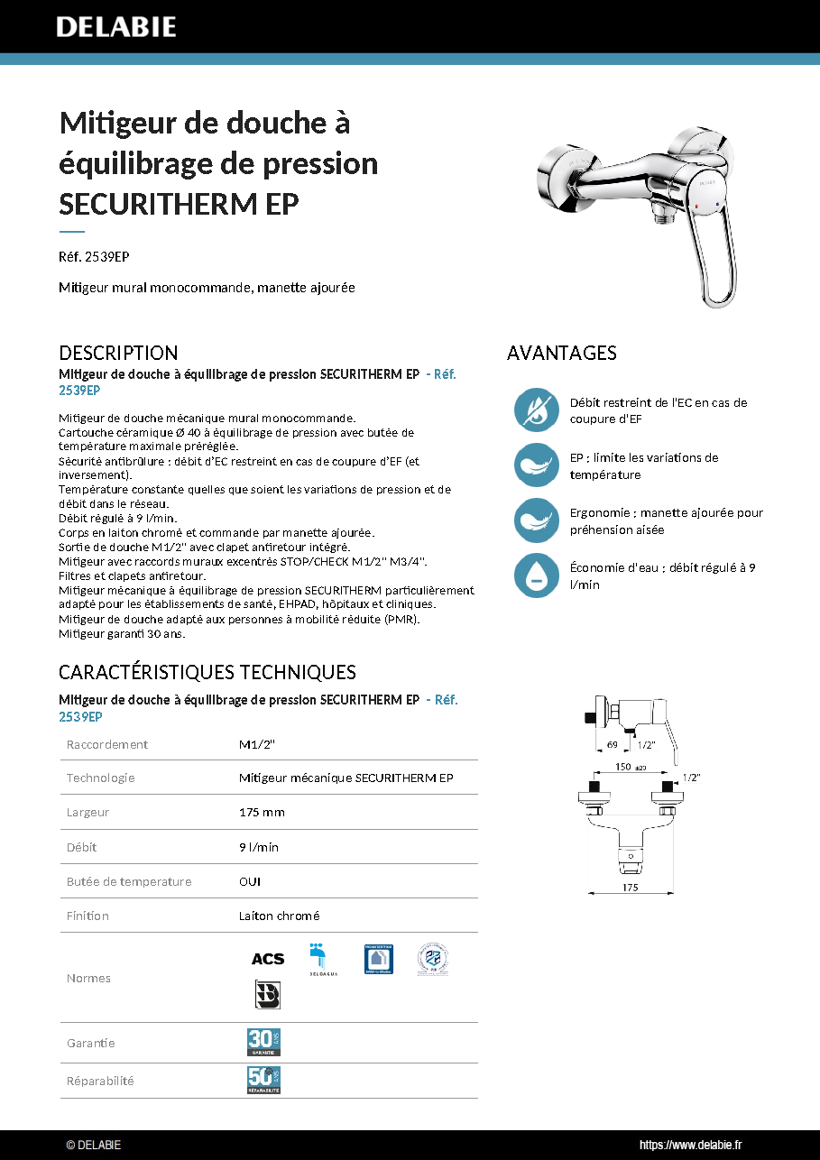 Fiche technique fournisseur