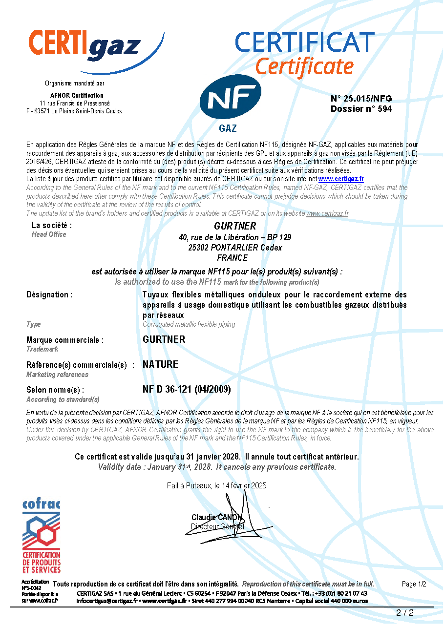 Fiche technique fournisseur