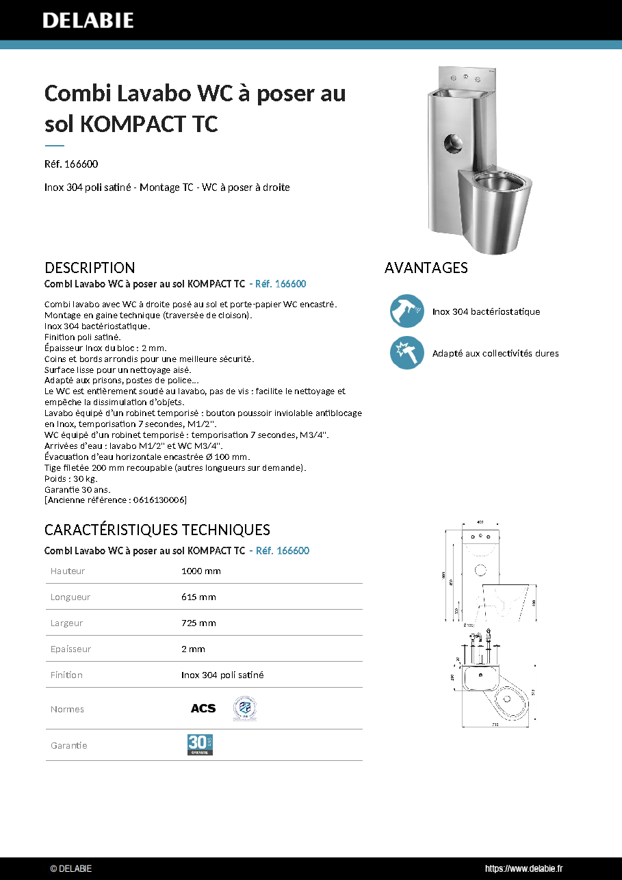 Fiche technique fournisseur