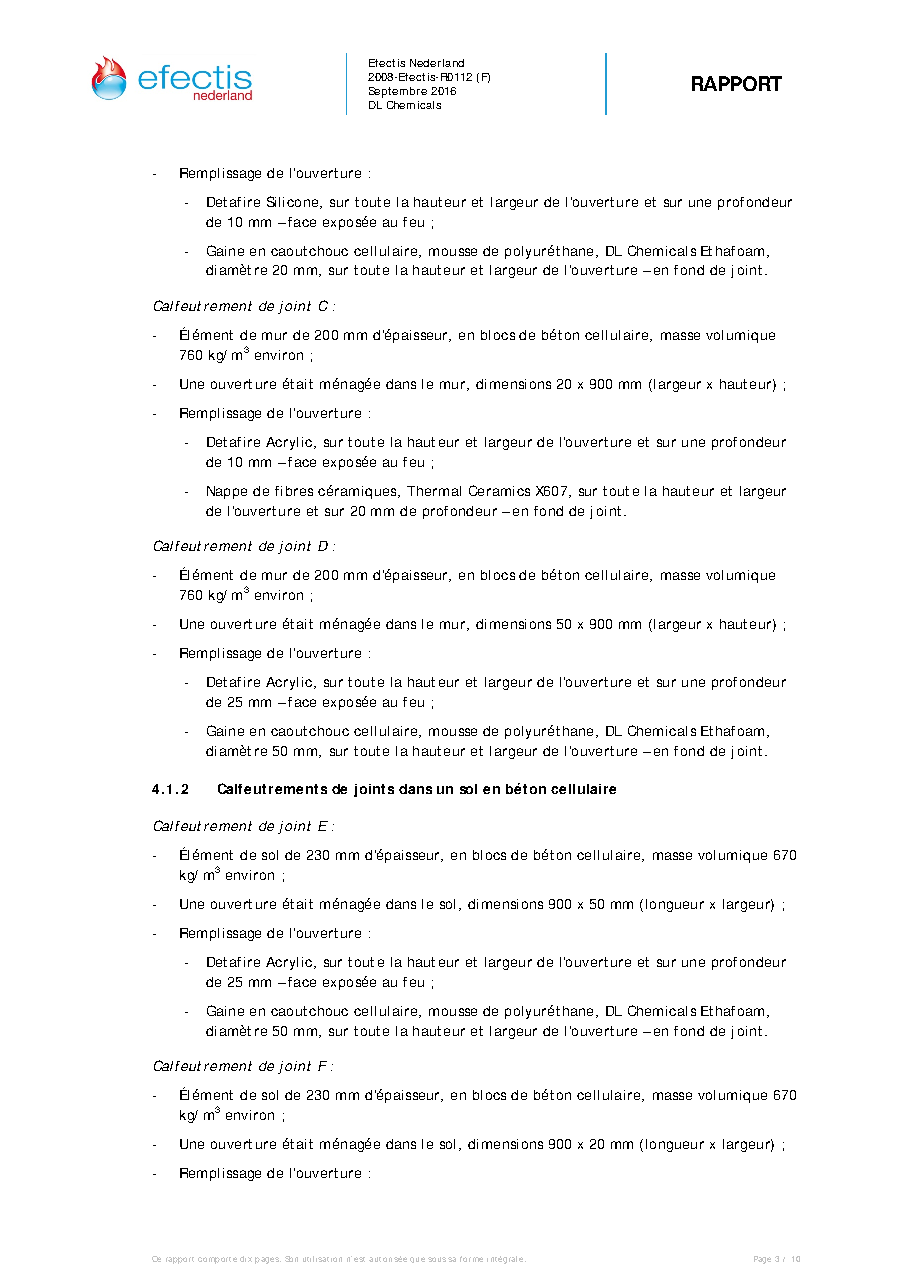 Fiche technique fournisseur
