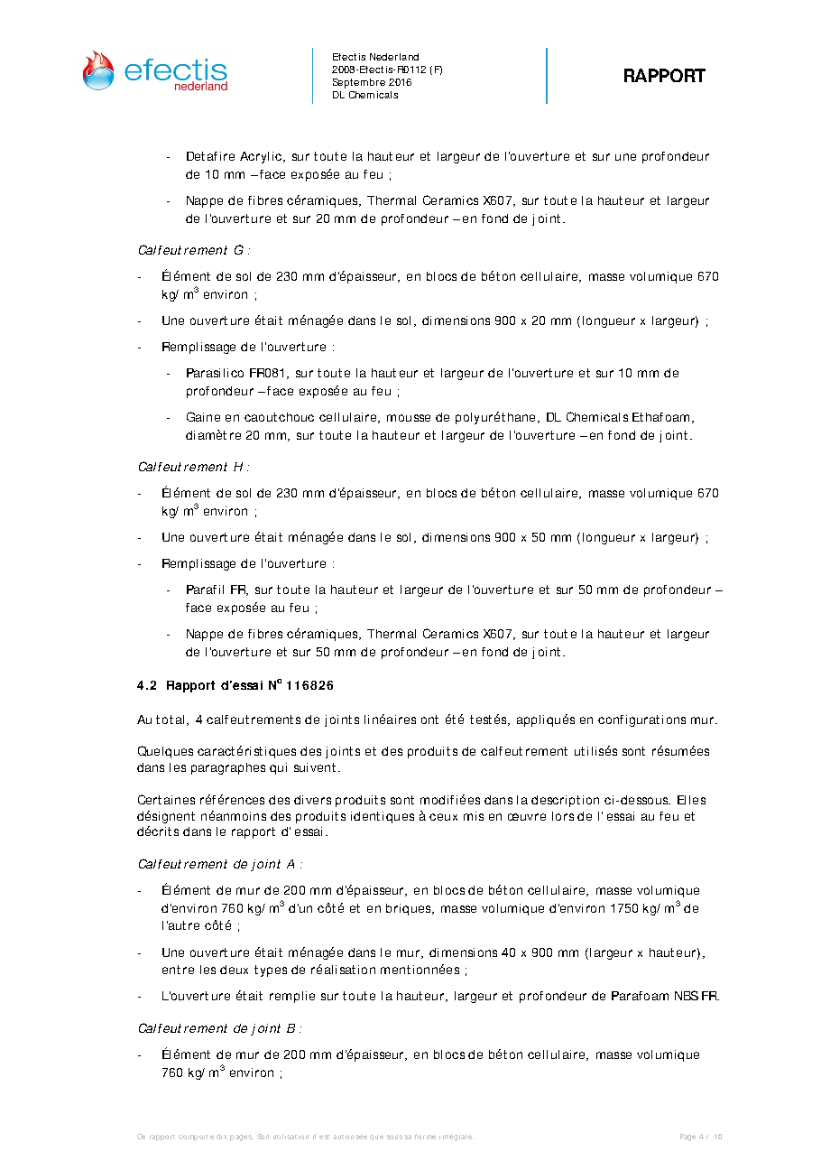 Fiche technique fournisseur